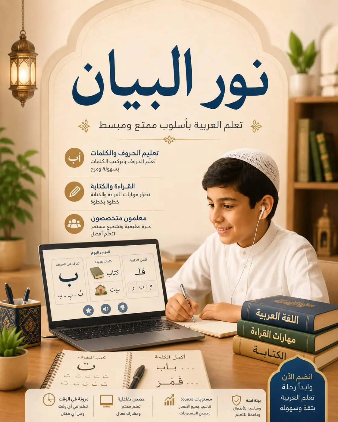 دليلك الشامل لمنهج "نور البيان: الطريق الملكي لتعليم الأطفال القراءة وترتيل القرآن في "نور سنتر