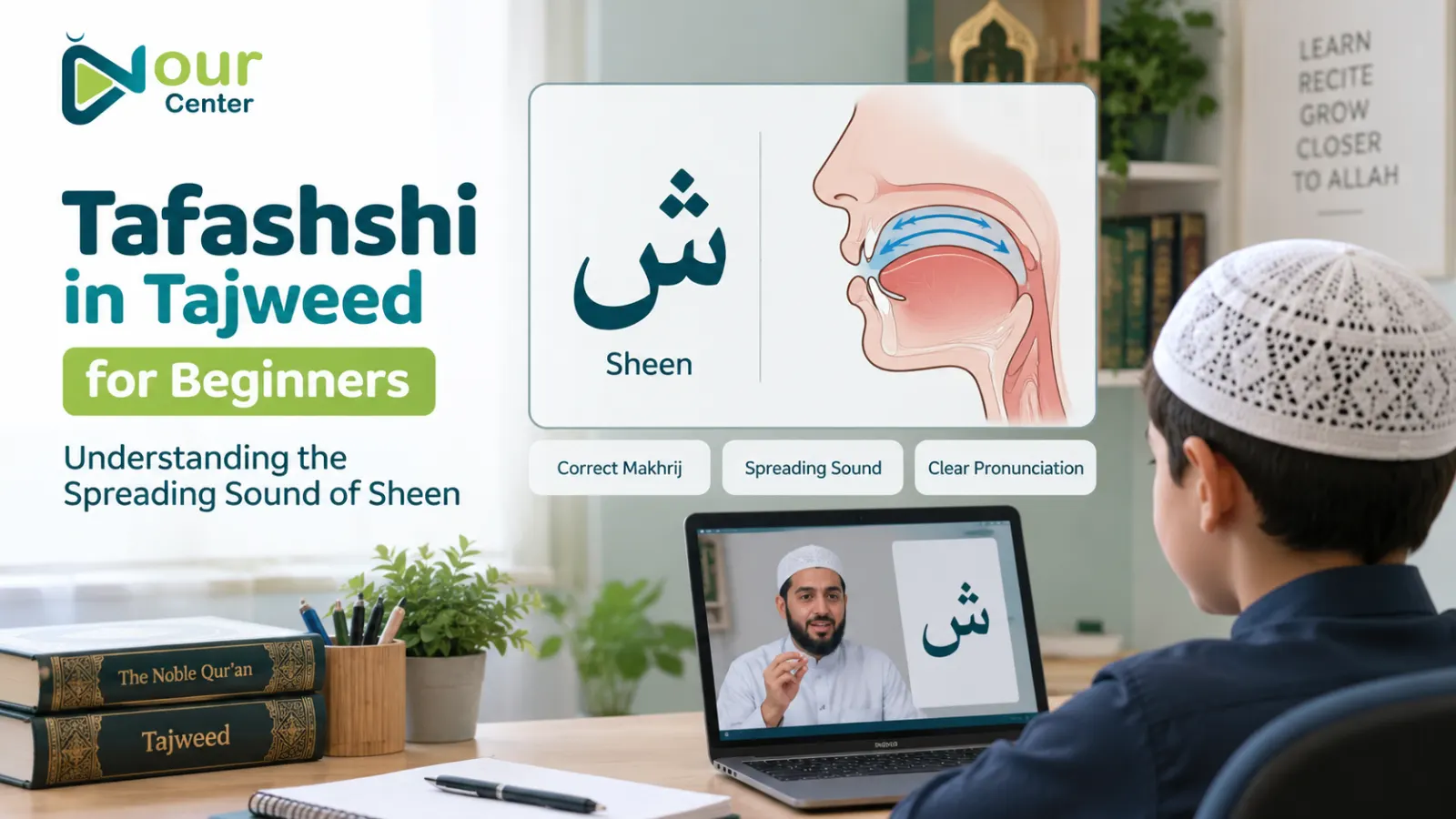Tafashshi in Tajweed for Beginners: Understanding the Spreading Sound of Sheen