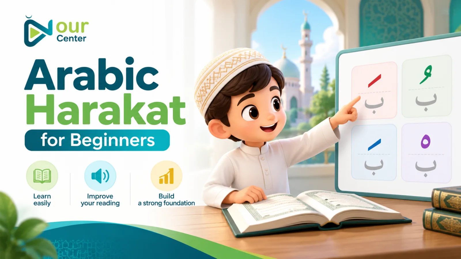 Arabic Harakat for Beginners: Fathah, Kasrah, and Dammah